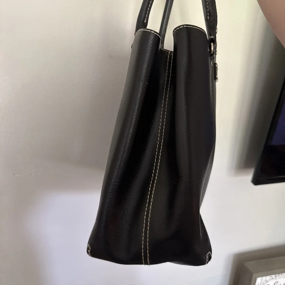 KATE SPADE Wellesley Quinn Black Leather Tote Purse Satchel Large